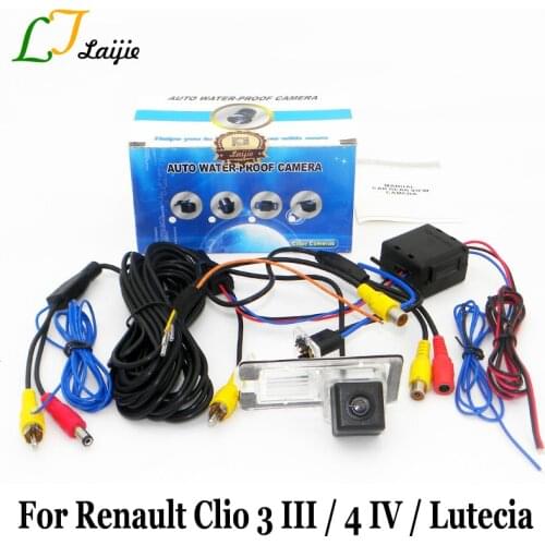 Rear View Camera For Renault Clio 3 4 III IV / Lutecia 2005~2017 / With Power Relay HD Wide Lens Angle Reversing Parking Camera