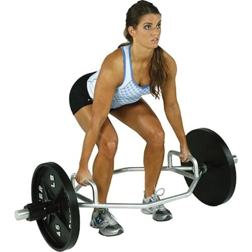 Commercial Large Ring Auspicious Bar Mens Weightlifting Fitness Equipment Deadlift Shrug Hex Barbell Bar