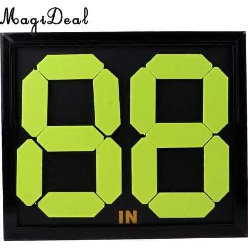 MagiDeal Football Substitution Card Soccer Substitution Board Fluorescent Display - Anti-aging, Beautiful and Practical