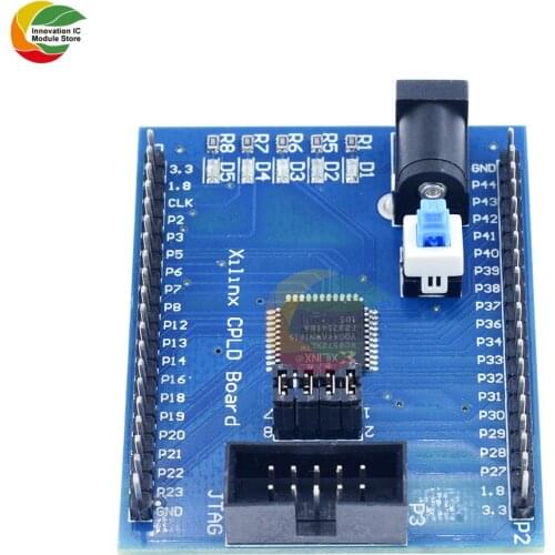 Ziqqucu Xilinx XC9572XL CPLD Development Board Brassboard Learning Board JTAG Interface DC Power Supply with Switch