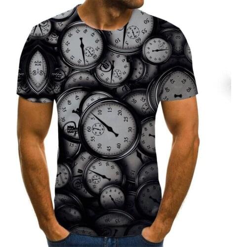 Men Fashion T-shirt 3D T-shirt Male Fitness Short Sleeves Mens Casual Hip-pop T-shirt Funny 3D T-shirt Novelty Street T-shirt