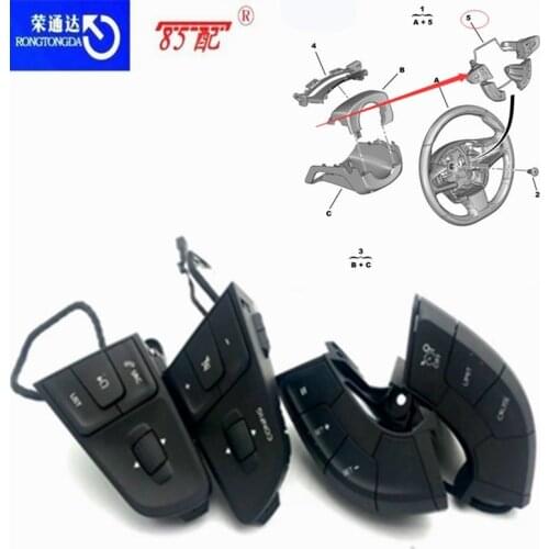 Steering wheel multifunction switch 9677976377 9822109077 For Peugeot 508/508SW Cruise control/Volume control switch