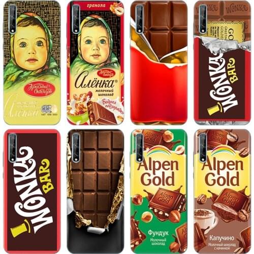 Alenka bar wonka chocolate Soft Silicone Case for Huawei Y5 Lite 2018 Y7 Y6 Prime 2018 Y9 2019 Y9S Y5P Y6P Y7P Y8P 2020 Cover