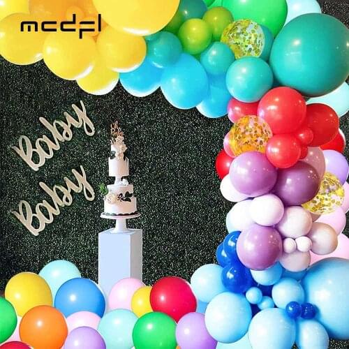 MCDFL Christmas Confetti Balloons Arch Latex Toys House Engagement Wedding Supplies Event Childrens Party Backdrops Decoration