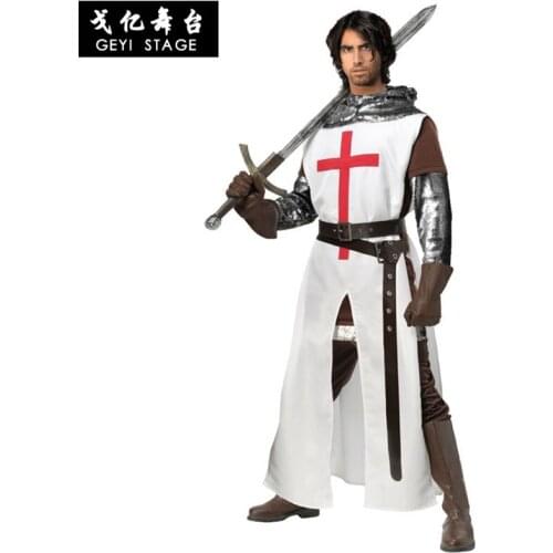 New Hot Sale Anime Halloween Hero Knight/Gladiator warrior Carnival Costume party Cosplay Dress-up Boy Play for men adult