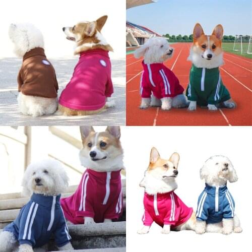 Welsh Corgi Dog Clothes Winter Pet Hoodies Schnauzer Pug French Bulldog Clothing Corgi Coat Dog Outfit Pet Garment Dropshipping