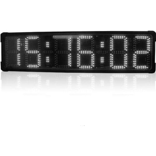 Single-sided outdoor waterproof 8" race clock led digital count up/down timer clock electronic sports clock