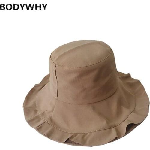 Sun Hat Sun Block Net Red Non-mainstream Petal Wide-Brimmed Bucket Hat Children Korean-style Versatile Japanese-style Holiday