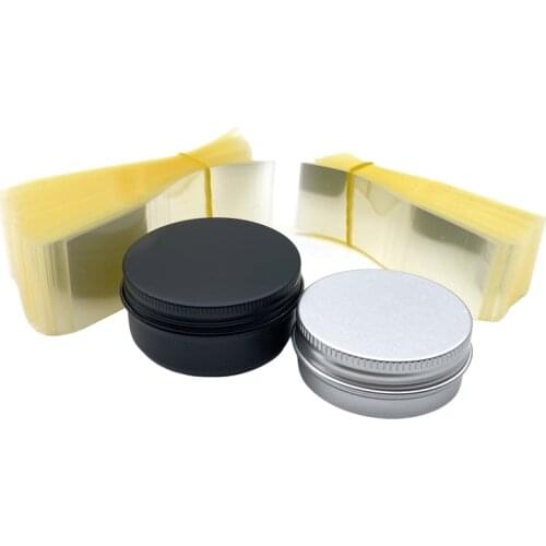 200Pcs Heat Shrink Wrap for 30g 50g Aluminum Jars Pot Tin Easy to Use Make Products More Professional Non Toxic