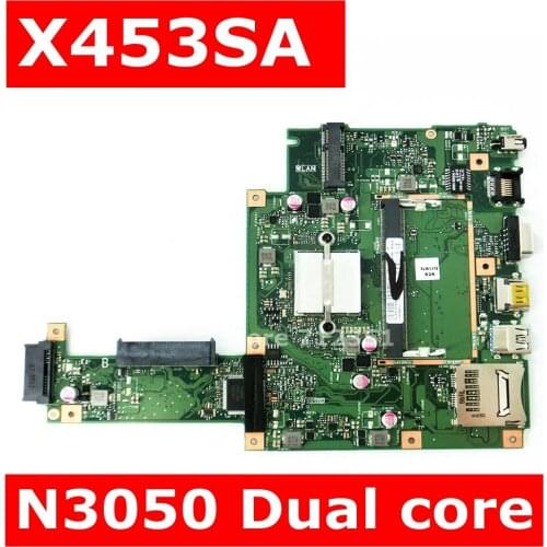 X453SA Motherboard N3050 Dual core Processor For ASUS X453SA X453S X453 Laptop Mainboard X453SA Mainboard USB3.0 Test 100% OK