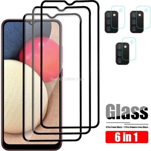 For Samsung Galaxy A02 S Protective Glass On For Samsung A02S Screen Protector Galax A 02 02S Camera Lens Tempered Glas Film