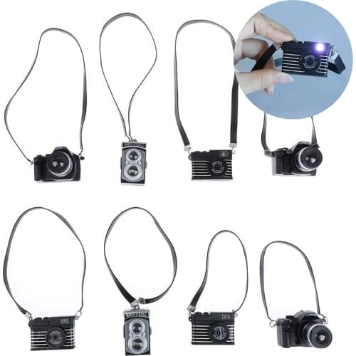 1:12 Dollhouse Miniature Mini Belt Camera Model Doll Accessories Decoration Toy For Dollhouse Decals new