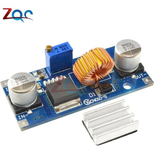 5A DC-DC Step Down Adjustable Power Supply Module LED Lithium Charger XL4015 4~38V 96% 5A DC adjustable step-down module
