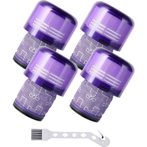 AD-4 Pack Replacement Filter for Dyson V11 SV14 Animal Plus Absolute Vacuum Cleaner With Cleaning Brush