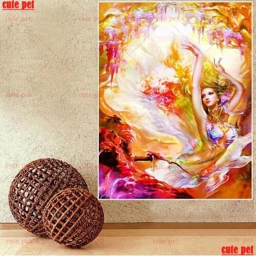 DIY Diamond Painting Embroidery Drawing Needlework Fantasy woman Gift Full square Diamond Mosaic Cross stitch Home Decor puzzle