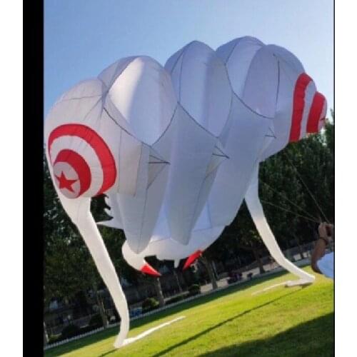 Big kites for adults single line kite ripstop nylon fabric vliegers flying kite weather vane trilobite kite soft pulpo windsock