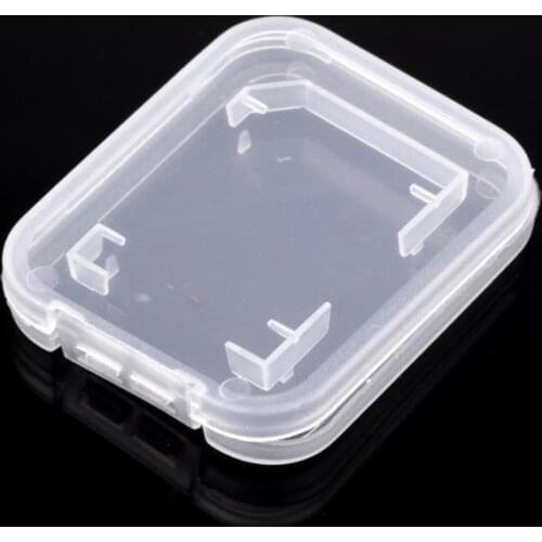 Memory Card Case Transparent SD Memory Card Plastic Storage Retail Package Box T-Flash TF Card Packing Storage Case SN3804