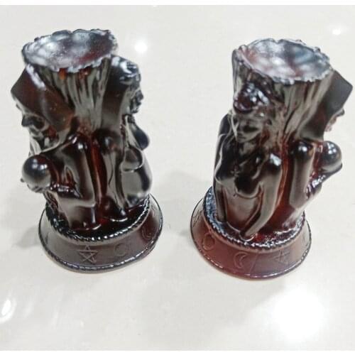 Wood Crystal Ball Base, Carved Three Goddess Exquisite Crystal Ball Base, Home Decoration Study and living room first choice