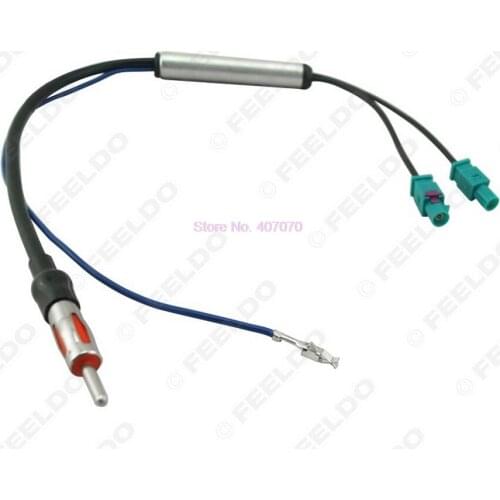 By DHL or Fedex 100pcs 2Fakra Radio Signal Amplifier Booster AMP to DIN For VW Audi Replacement Exterior Parts Aerials Fakra