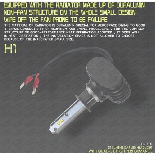 H1-LED-Headlight-Lighting Bulb, High and Low Beam 6000K-50W-8000LM Free Shipping