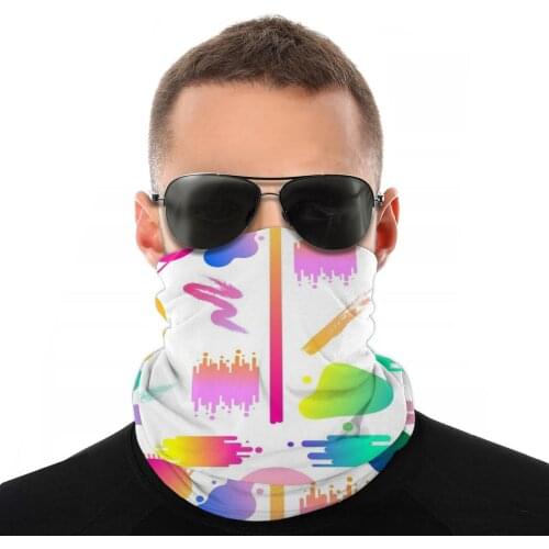 Gradient Monkey Magic Scarf Half Face Mask Unisex Fashion Tube Scarf Neck Bandana Windproof Headband Cycling Climbing