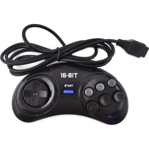1pcs 2 pcs Game controller for SEGA Genesis for 16 bit handle controller 6 Button Gamepad for SEGA MD Game Accessories
