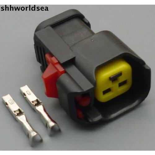 Worldgolden 5/30/100sets kit 1.5mm 2p 2pin electrical wire harness nozzle connector for ford for Chevrolet