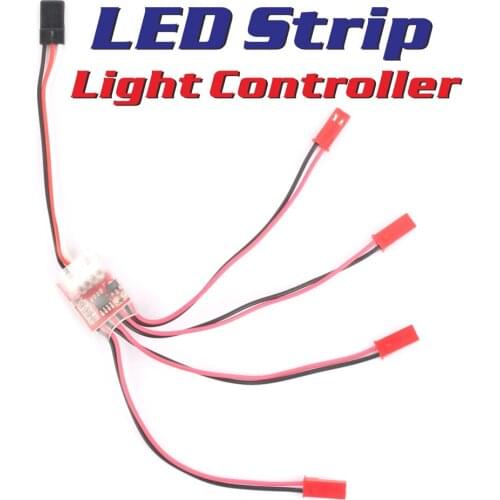 1pcs3S 4S LED Strip Light Controller With 12V LED Light Night Flight Light for Fixed Wing Quadcopter