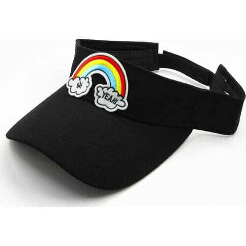Ldslyjr Cartoon Rainbow Embroidery Visors Baseball Cap Adjustable Snapback Cap for Men and Women 16