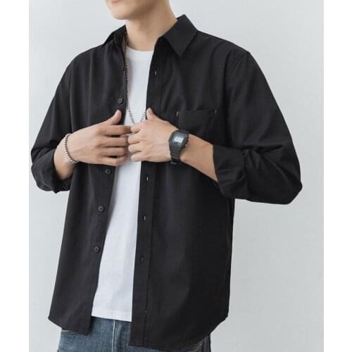 2021 Spring Shirts for Men Short Sleeve Summer cotton Mens casual shirt down Collar Striped Breatheable