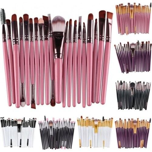 20Pcs/Set Professional Beauty Makeup Brushes Eyebrow Eyeshadow Soft Brush Kit Tool