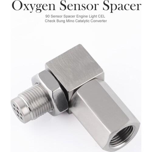 Oxygen Sensor Extender 90 Degree 02 Bung Extension Angled O2 Sensor Spacer PRO
