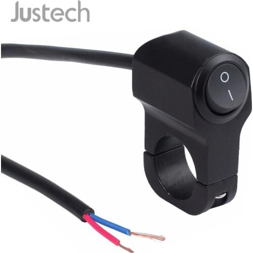 Justech 10A Motorcycle handle Switch for all 12V battery motorbike scooter Handlebar Headlight Fog Spot Light Waterproof On Off