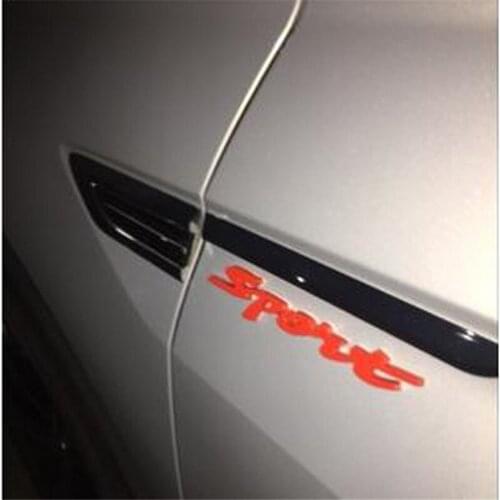 Sport Version Of The Metal Car Labeling Sports Word Letter 3D Chrome Metal Car Sticker Emblem Badge Decal Auto