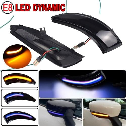 LED Dynamic Blinker Side Mirror Marker Turn Signal Lights Lamp For Renault CAPTUR KAPTUR J5 H5 Clio IV MK4 4 Lutecia Grandtou