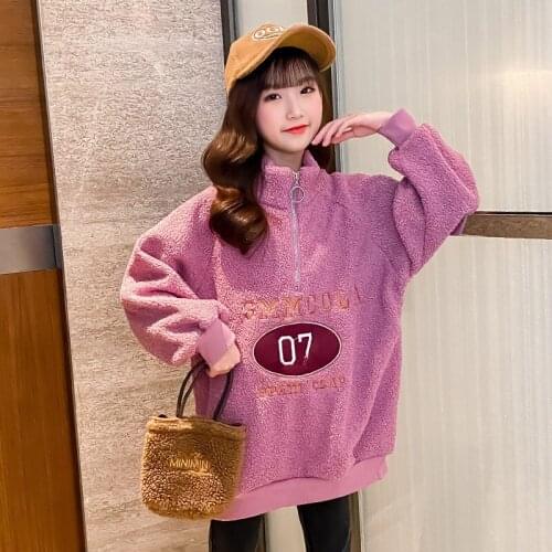 Boys' Girls' Hoodies Sweatshirts Kids Outwear 2021 Cool Plus Velvet Thicken Winter Autumn Top Pullover Cotton Childrens Clothin