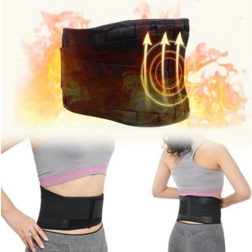 Tourmaline Waist Brace Support Belt Self Heating Lower Back Support Magnetic Therapy Lumbar Waist Bandage Back Waist Belt
