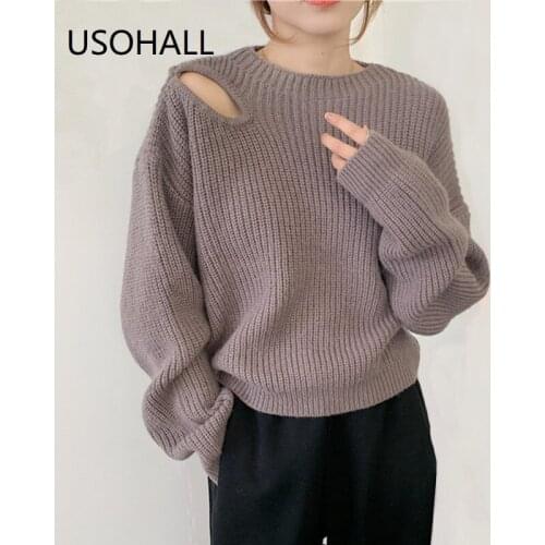 Женские свитера и кардиганы USOHALL China At AliExpress