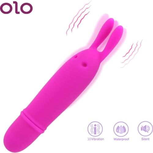 OLO Strong Vibration Rabbit Vibrator 10 Speed Clitoris Stimulator Nipple Massager Female Masturbation Sex Toys for Women
