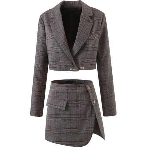 YAMY Women's Tweed Blazers