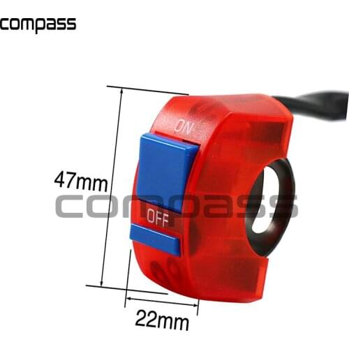 1 Pcs Motorcycle Switches Handlebar Flameout Switch ON/OFF Button with USB for Honda Kawasaki Fog Light E-bike