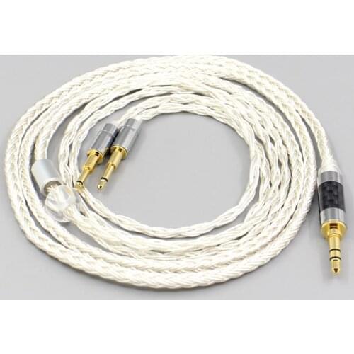 LN007051 16 Core OCC Silver Plated Headphone Cable For Hifiman HE560 HE-350 HE1000 V2 Headphone 2.5mm pin