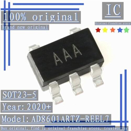 2020+ 100% Brand new original 2PCS-10PCS AD8601ARTZ-REEL7 SOT23-5 Rail-to-rail operational amplifier