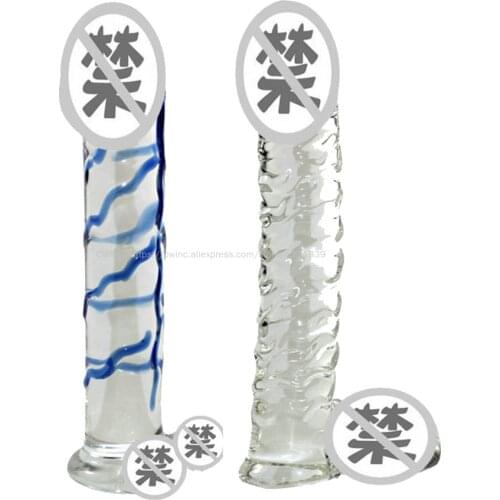21.5cm Glass Dildo for Women Sex Toy