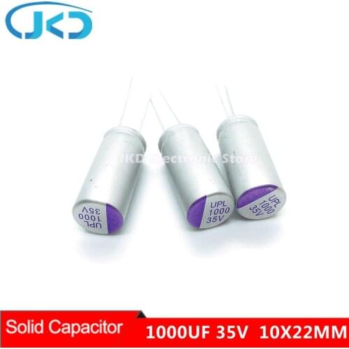 5pcs 1000uF 35V UNICON 10x22mm Super Low ESR For Motherboard VGA Solid Capacitors 35V1000UF