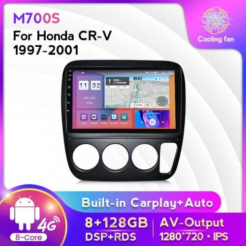 Android10 Eight core 6G RAM 128G ROM wifi 4G LTE For Honda CRV 1997-2001 Car Multimedia player GPS Navigator radio