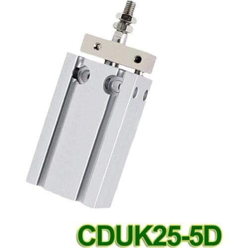 CDUK25-5D SMC type Double Acting Non-rotating Rod Type bore 25mm stroke 5mm Free Mount Cylinder Single Rod CUK25-5D CDUK 25-5D