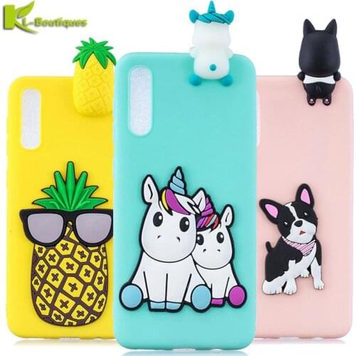 For Samsung Galaxy A50 Case on sFor Fundas Samsung A50 A 50 A505F Cover 3D Doll Toys Candy Soft TPU Silicone Phone Cases Women