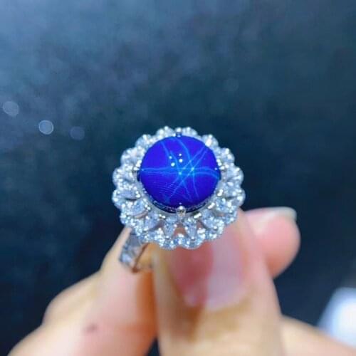 Best Quality Real And Natural Sapphire Rings 925 Sterling Silver Fine Jewelry