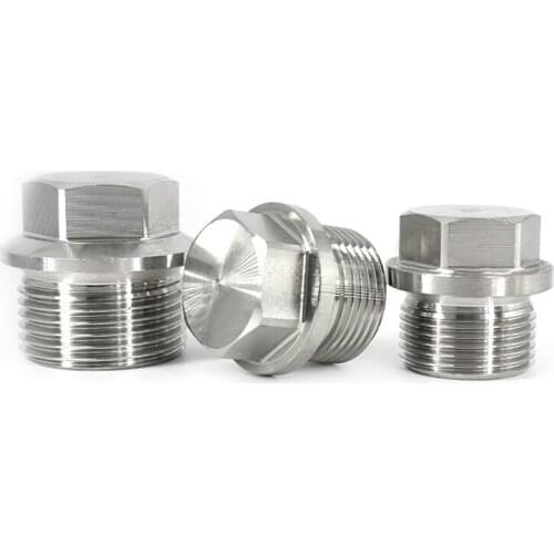 M8-M36 Stainless steel 304 Outer Hex Hexagon Flange Band edge Plugs Screw Grup Oil Drain Plug